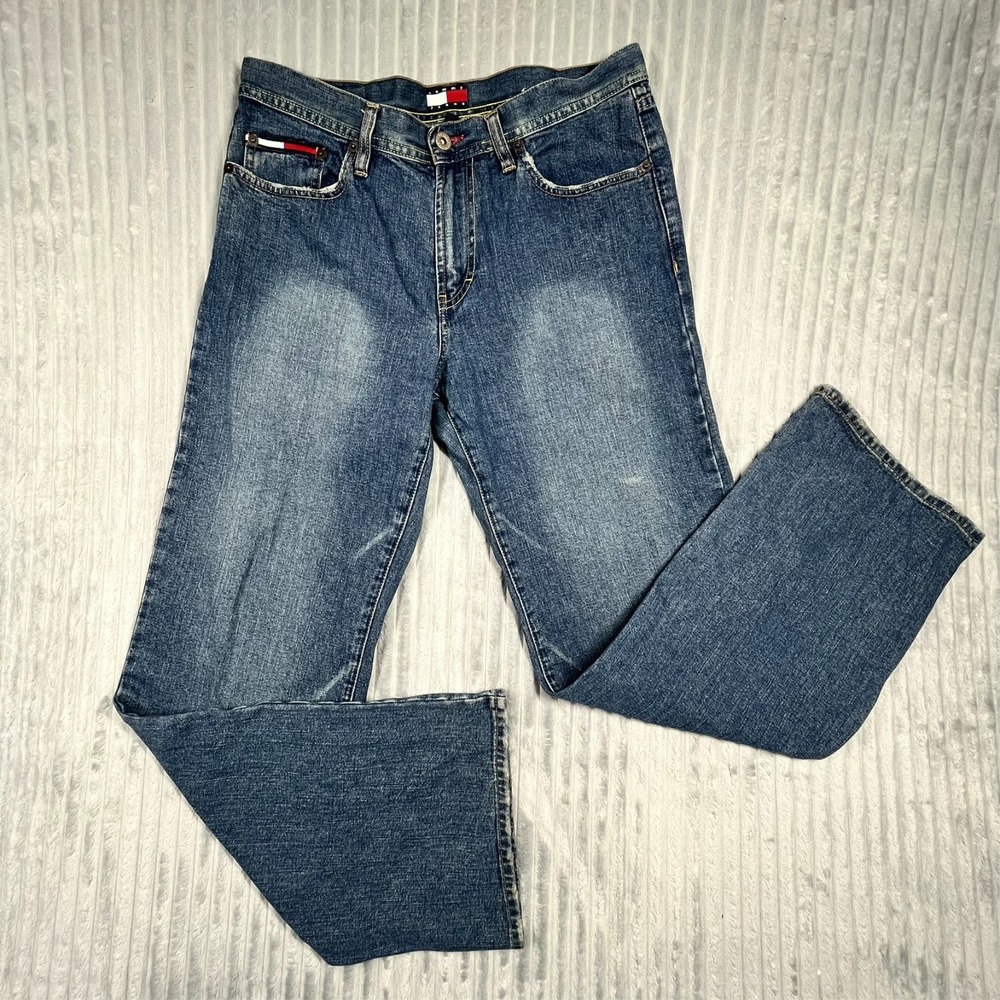 Tommy Hilfiger Vintage Straight Leg‎ Jeans Junior 7 (Fits 32x30) Baggy Skater